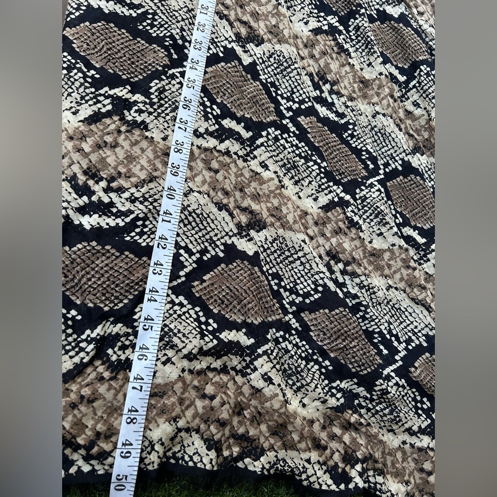 Coach Python Oversized Square Scarf Khaki,Black D… - image 7